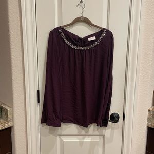 Purple loft top